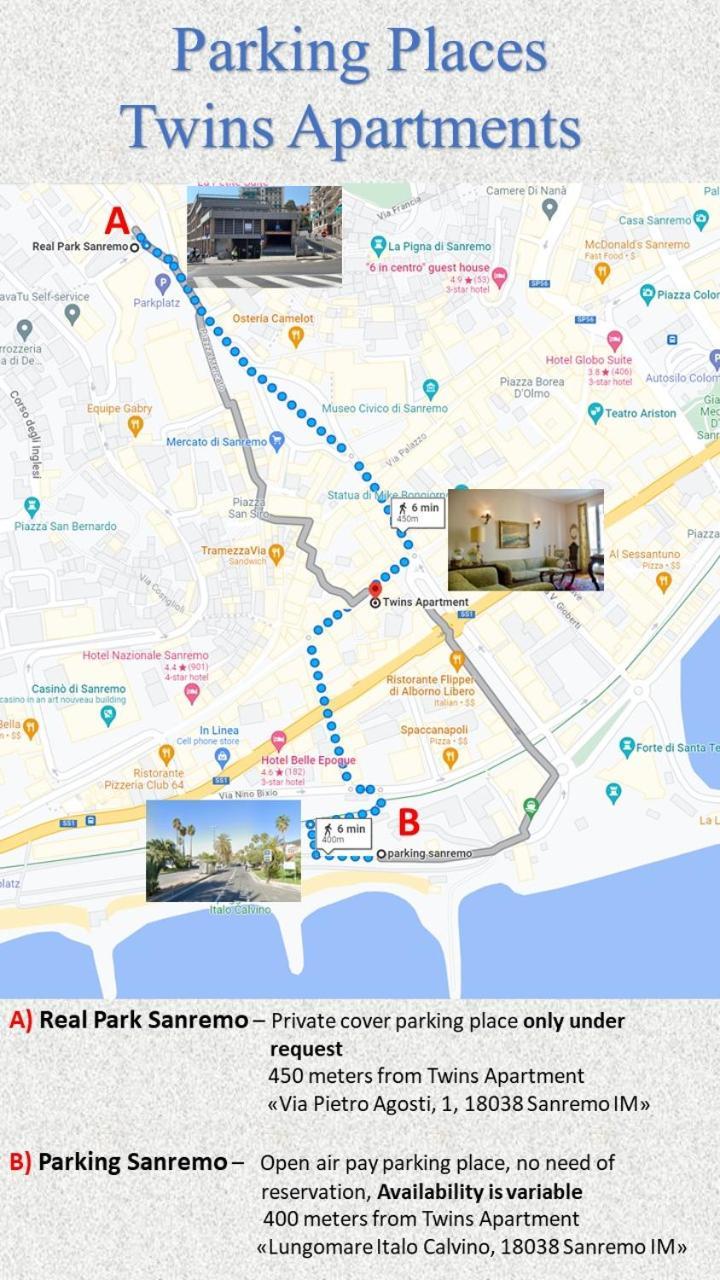 Twins Apartments Sanremo Bagian luar foto